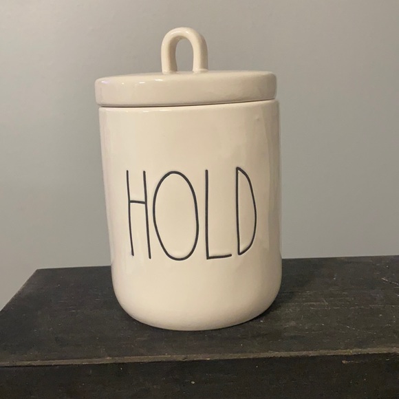 Rae Dunn Artisan Collection “HOLD” Canister - Picture 1 of 8